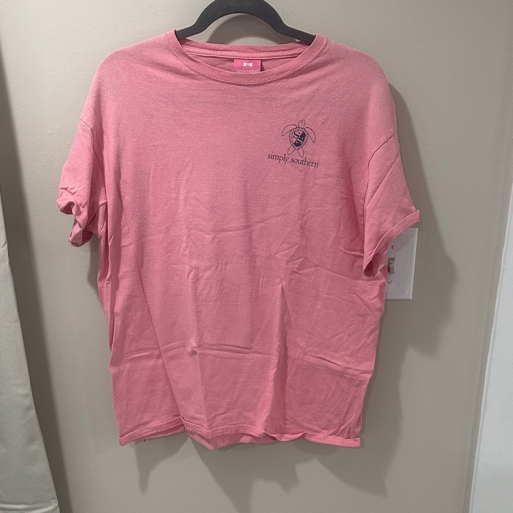 Simply Southern Coral Pink Graphic Tee